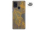 Funda Gel Transparente para Samsung Galaxy A21s diseño Hojas Dibujos