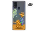 Funda Gel Transparente para Samsung Galaxy A21s diseño Jirafa Dibujos