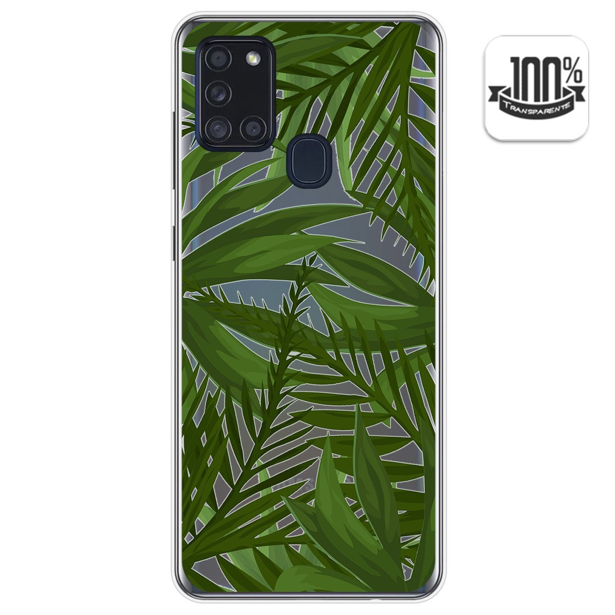 Funda Gel Transparente para Samsung Galaxy A21s diseño Jungla Dibujos