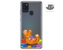 Funda Gel Transparente para Samsung Galaxy A21s diseño Leopardo Dibujos