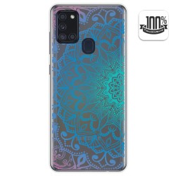 Funda Gel Transparente para Samsung Galaxy A21s diseño Mandala Dibujos