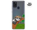 Funda Gel Transparente para Samsung Galaxy A21s diseño Panda Dibujos