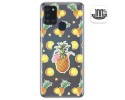 Funda Gel Transparente para Samsung Galaxy A21s diseño Piña Dibujos