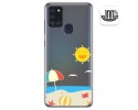 Funda Gel Transparente para Samsung Galaxy A21s diseño Playa Dibujos