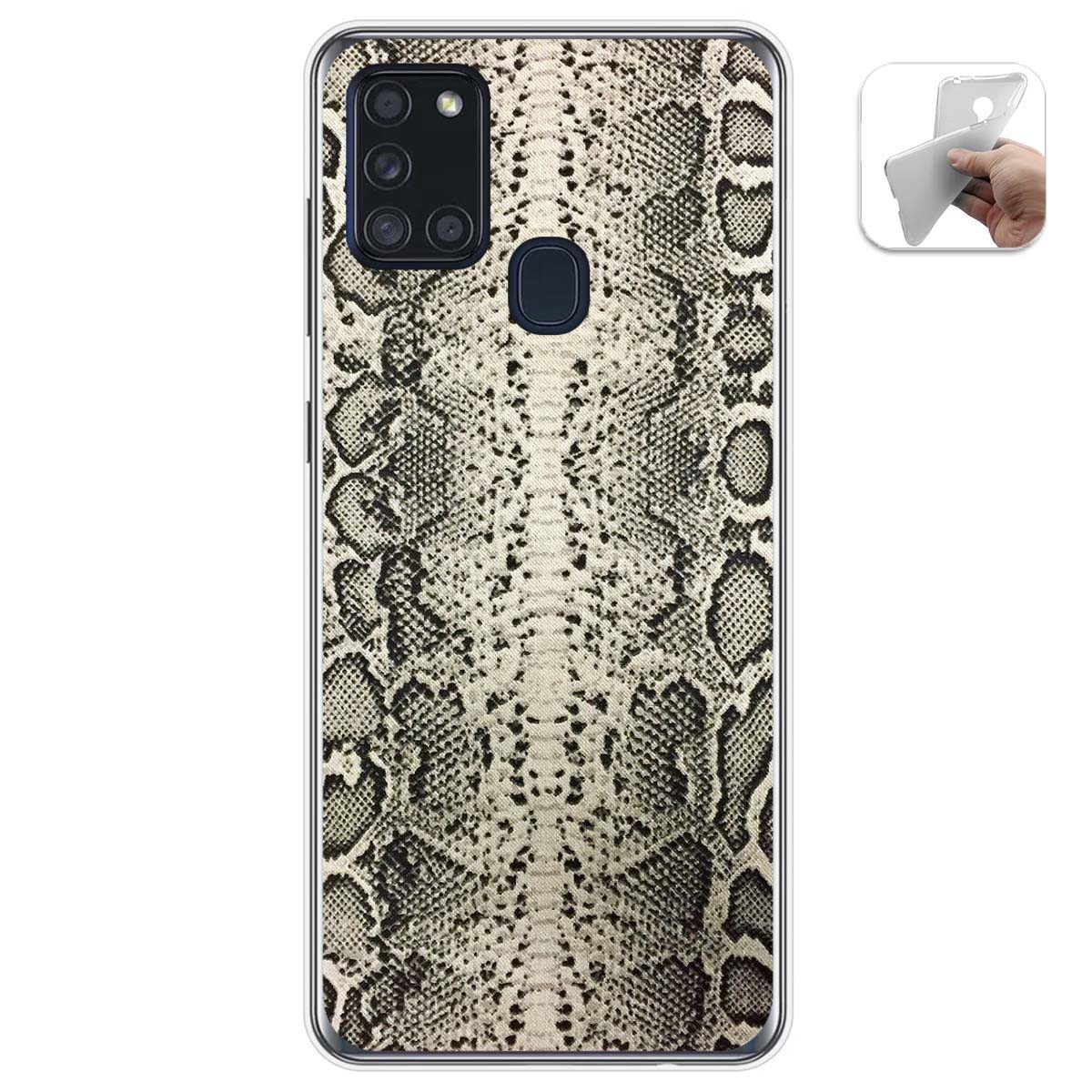 Funda Gel Tpu para Samsung Galaxy A21s diseño Animal 01 Dibujos