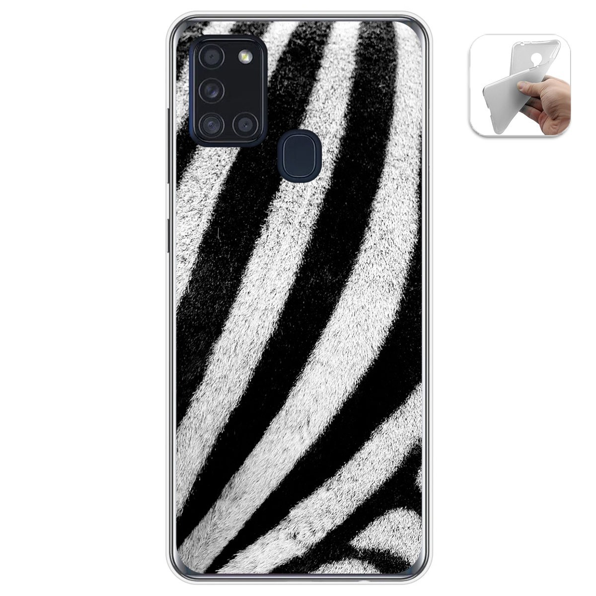 Funda Gel Tpu para Samsung Galaxy A21s diseño Animal 02 Dibujos