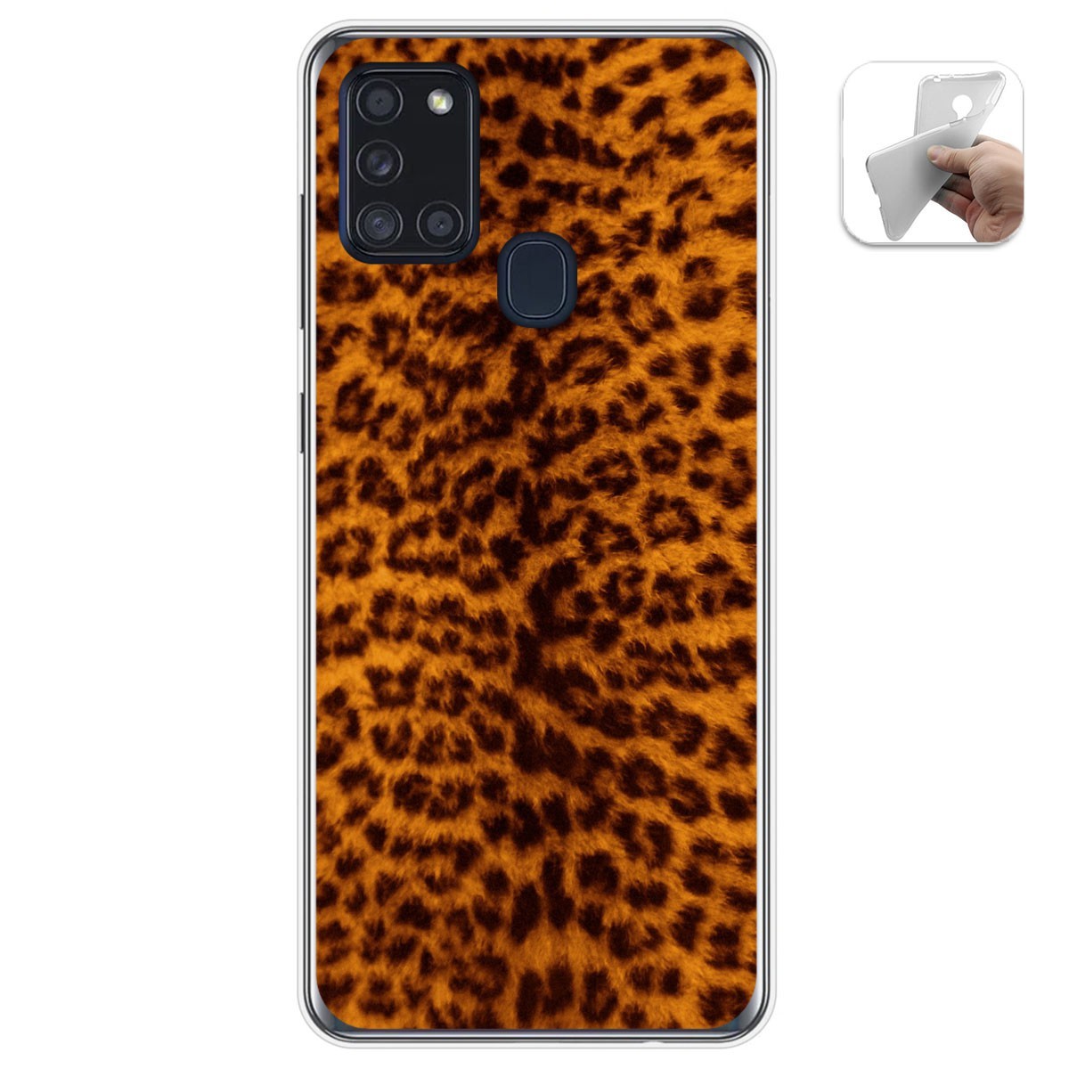 Funda Gel Tpu para Samsung Galaxy A21s diseño Animal 03 Dibujos