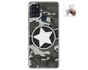 Funda Gel Tpu para Samsung Galaxy A21s diseño Camuflaje 02 Dibujos