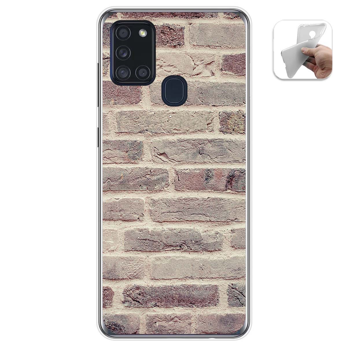 Funda Gel Tpu para Samsung Galaxy A21s diseño Ladrillo 01 Dibujos