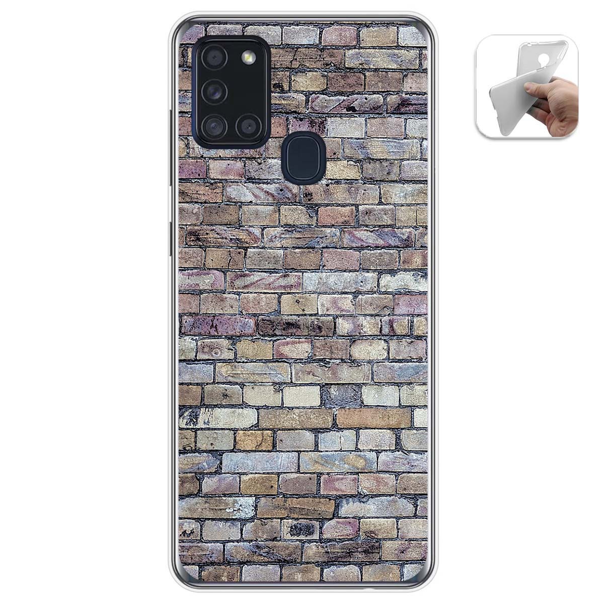 Funda Gel Tpu para Samsung Galaxy A21s diseño Ladrillo 02 Dibujos