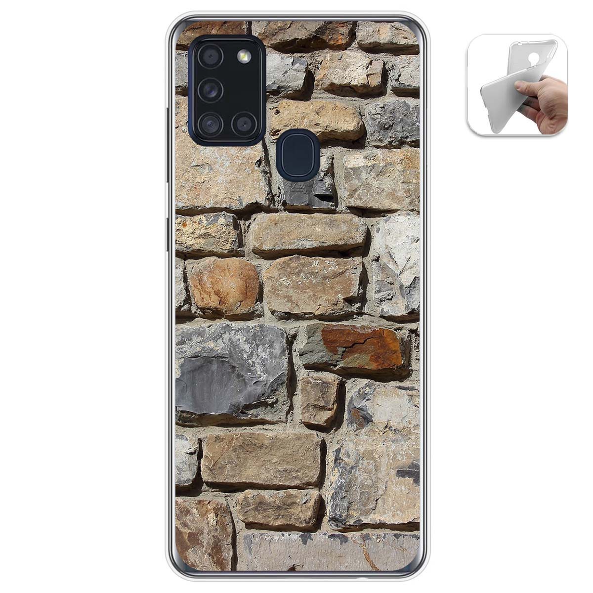 Funda Gel Tpu para Samsung Galaxy A21s diseño Ladrillo 03 Dibujos