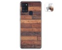 Funda Gel Tpu para Samsung Galaxy A21s diseño Madera 03 Dibujos