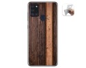 Funda Gel Tpu para Samsung Galaxy A21s diseño Madera 05 Dibujos