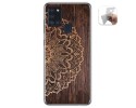 Funda Gel Tpu para Samsung Galaxy A21s diseño Madera 06 Dibujos