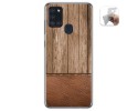 Funda Gel Tpu para Samsung Galaxy A21s diseño Madera 09 Dibujos