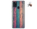 Funda Gel Tpu para Samsung Galaxy A21s diseño Madera 10 Dibujos