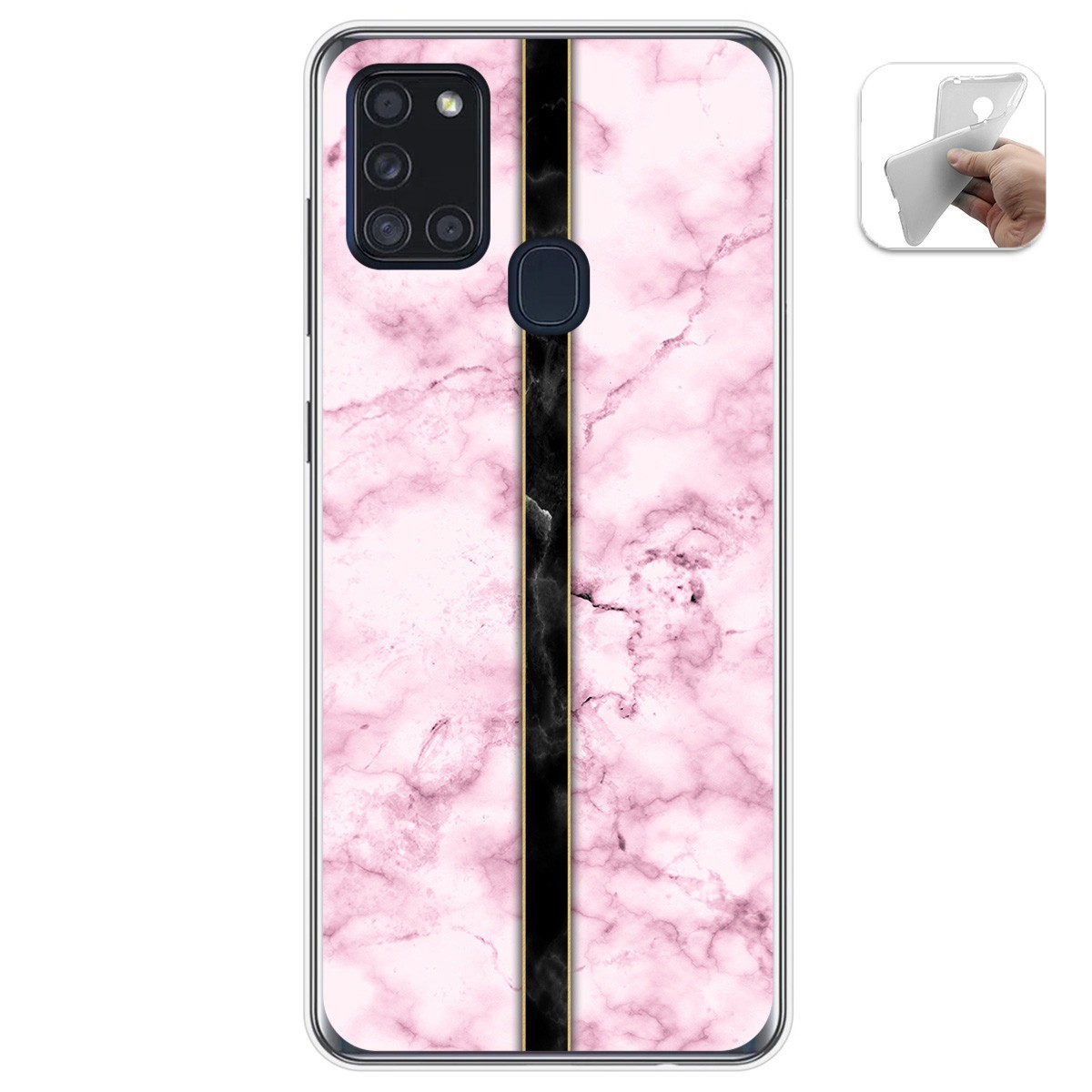 Funda Gel Tpu para Samsung Galaxy A21s diseño Mármol 04 Dibujos