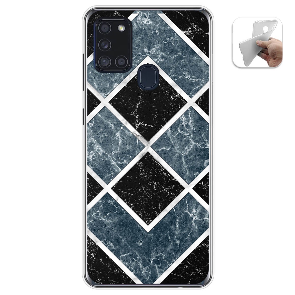 Funda Gel Tpu para Samsung Galaxy A21s diseño Mármol 06 Dibujos