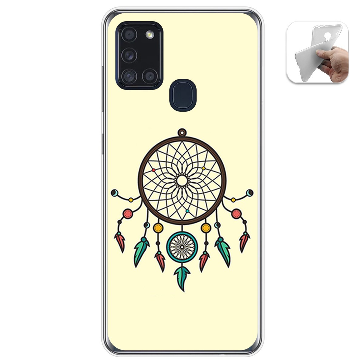 Funda Gel Tpu para Samsung Galaxy A21s diseño Atrapasueños Dibujos
