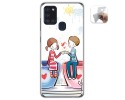 Funda Gel Tpu para Samsung Galaxy A21s diseño Café Dibujos