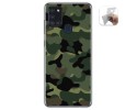 Funda Gel Tpu para Samsung Galaxy A21s diseño Camuflaje Dibujos