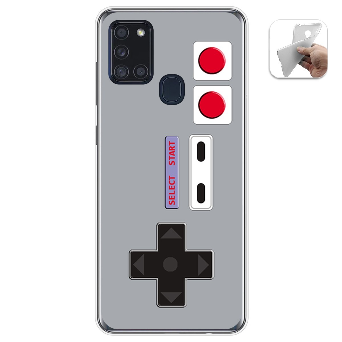 Funda Gel Tpu para Samsung Galaxy A21s diseño Consola Dibujos