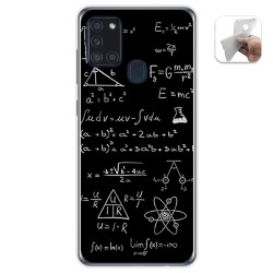 Funda Gel Tpu para Samsung Galaxy A21s diseño Formulas Dibujos