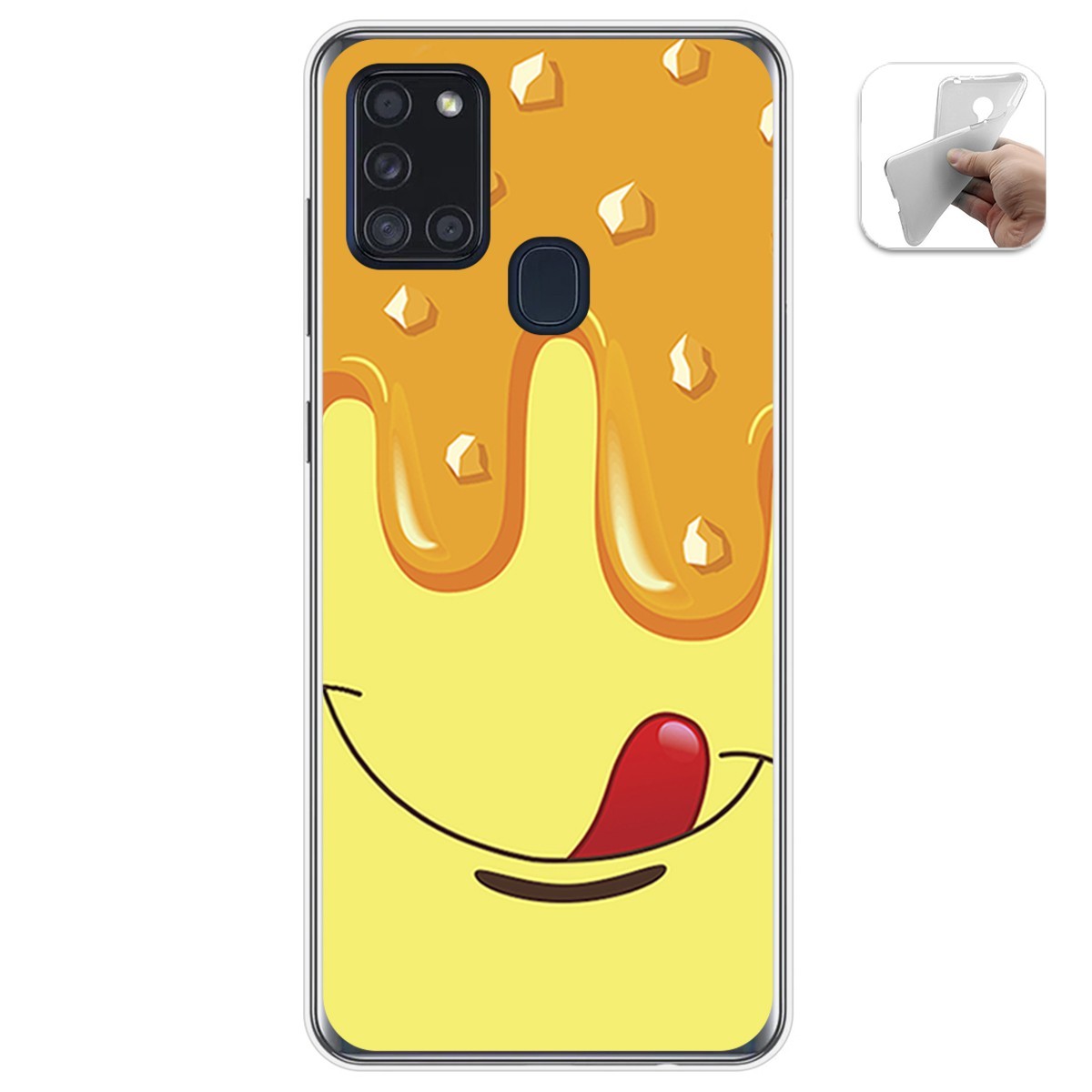 Funda Gel Tpu para Samsung Galaxy A21s diseño Helado Vainilla Dibujos