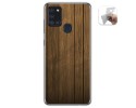 Funda Gel Tpu para Samsung Galaxy A21s diseño Madera Dibujos