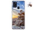 Funda Gel Tpu para Samsung Galaxy A21s diseño Sunset Dibujos