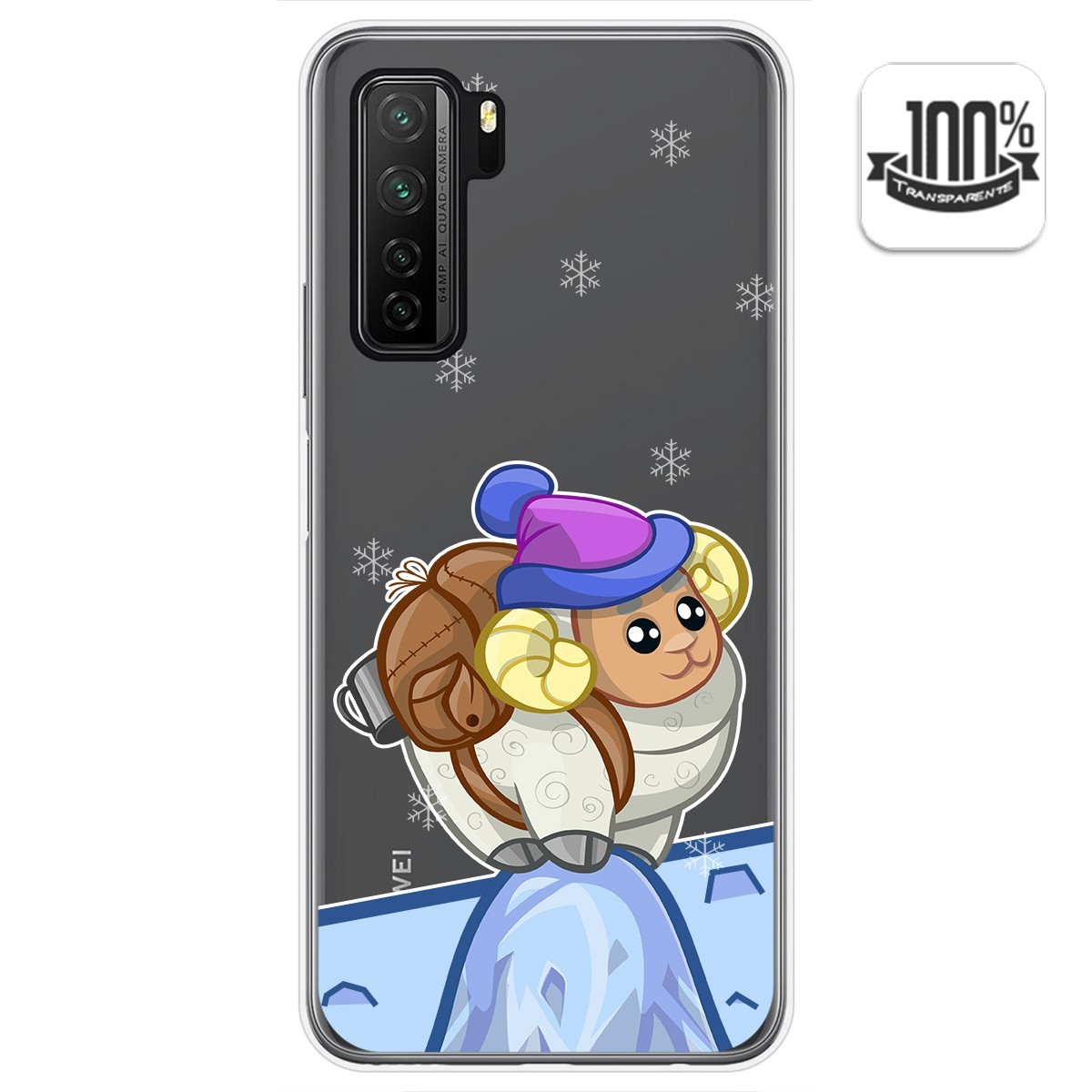 Funda Gel Transparente para  Huawei P40 Lite 5G diseño Cabra Dibujos