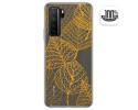 Funda Gel Transparente para  Huawei P40 Lite 5G diseño Hojas Dibujos
