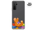 Funda Gel Transparente para  Huawei P40 Lite 5G diseño Leopardo Dibujos