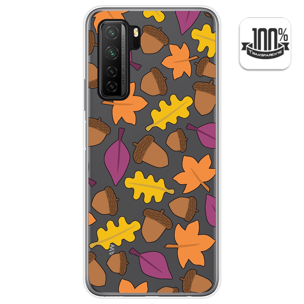 Funda Gel Transparente para  Huawei P40 Lite 5G diseño Otoño Dibujos