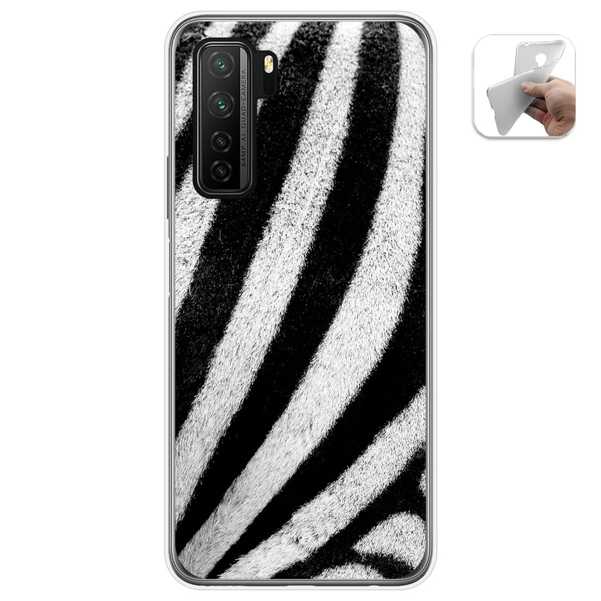 Funda Gel Tpu para  Huawei P40 Lite 5G diseño Animal 02 Dibujos