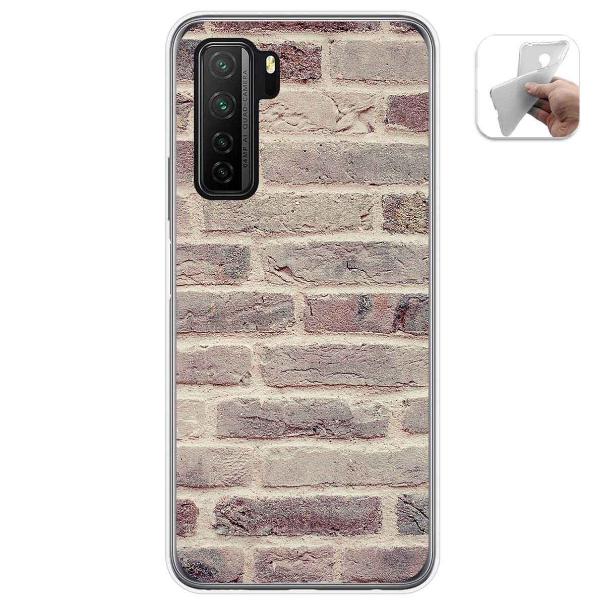 Funda Gel Tpu para  Huawei P40 Lite 5G diseño Ladrillo 01 Dibujos