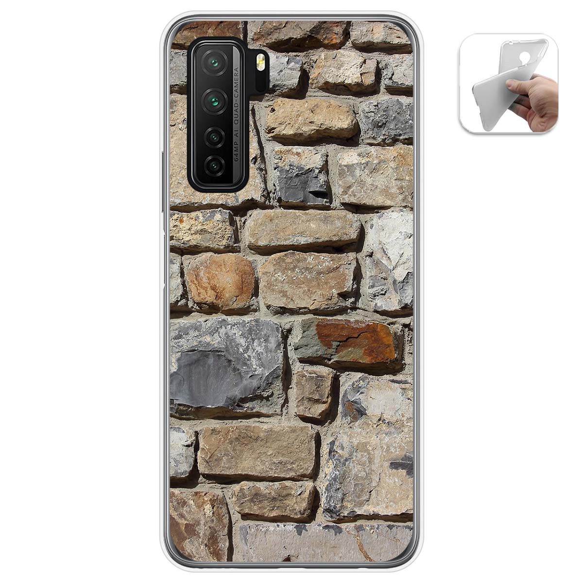 Funda Gel Tpu para  Huawei P40 Lite 5G diseño Ladrillo 03 Dibujos