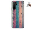 Funda Gel Tpu para  Huawei P40 Lite 5G diseño Madera 10 Dibujos