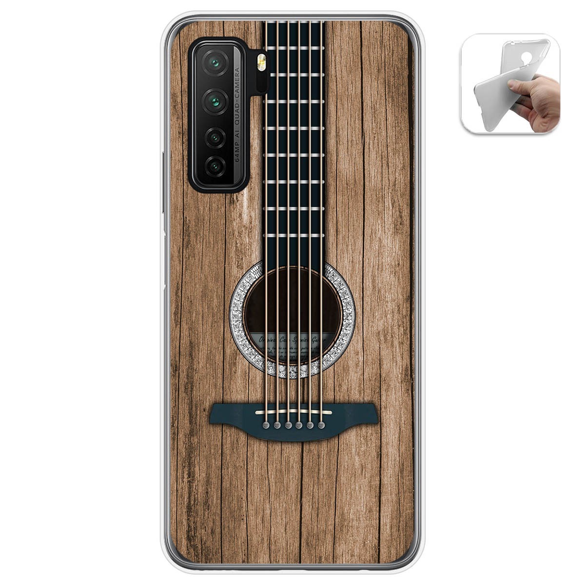 Funda Gel Tpu para  Huawei P40 Lite 5G diseño Madera 11 Dibujos