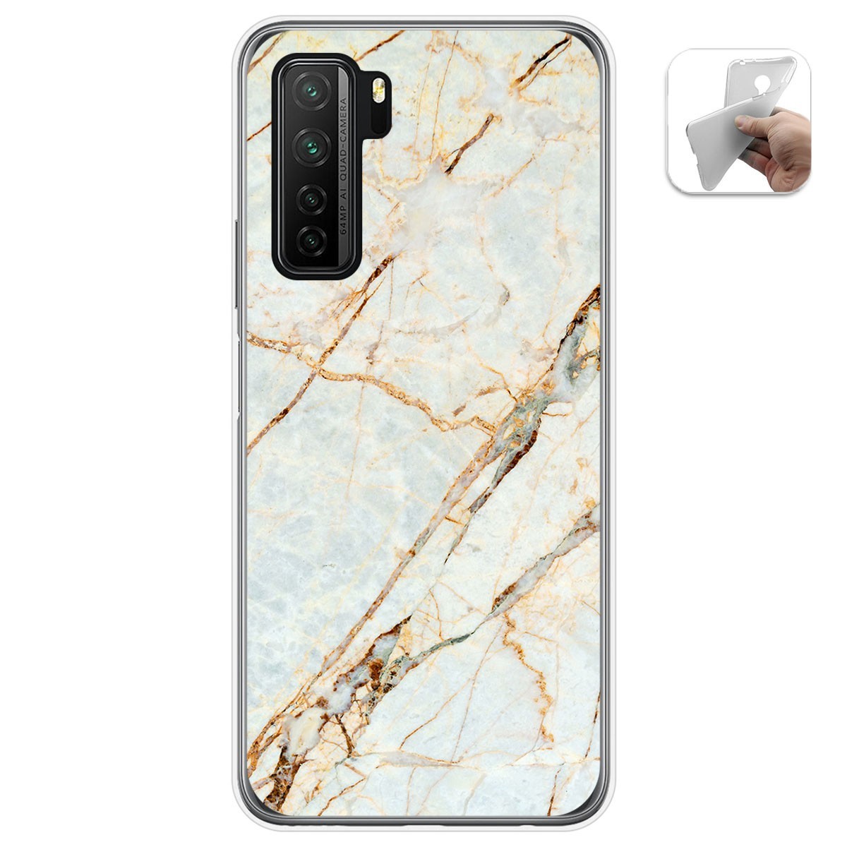Funda Gel Tpu para  Huawei P40 Lite 5G diseño Mármol 13 Dibujos