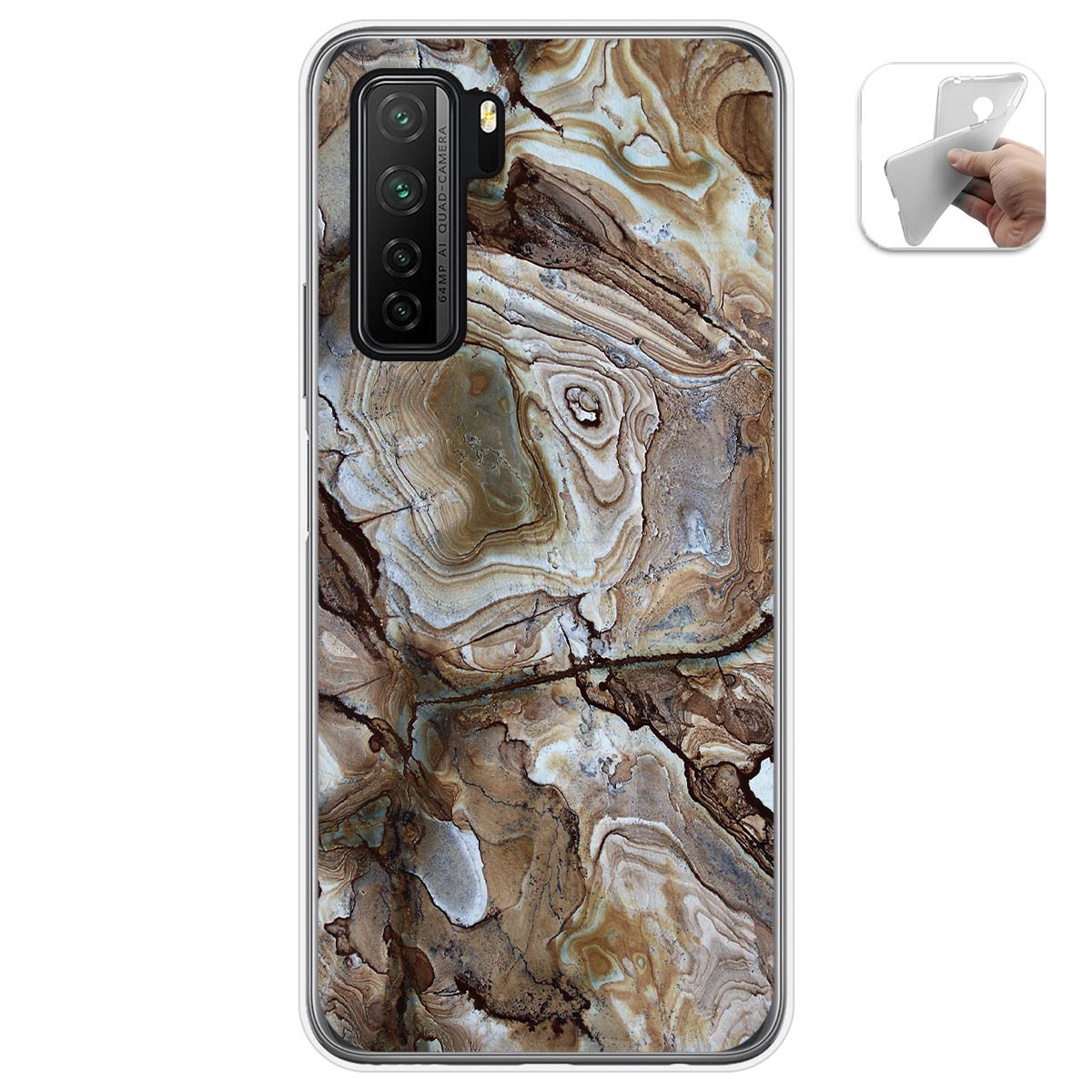 Funda Gel Tpu para  Huawei P40 Lite 5G diseño Mármol 14 Dibujos