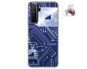 Funda Gel Tpu para  Huawei P40 Lite 5G diseño Circuito Dibujos