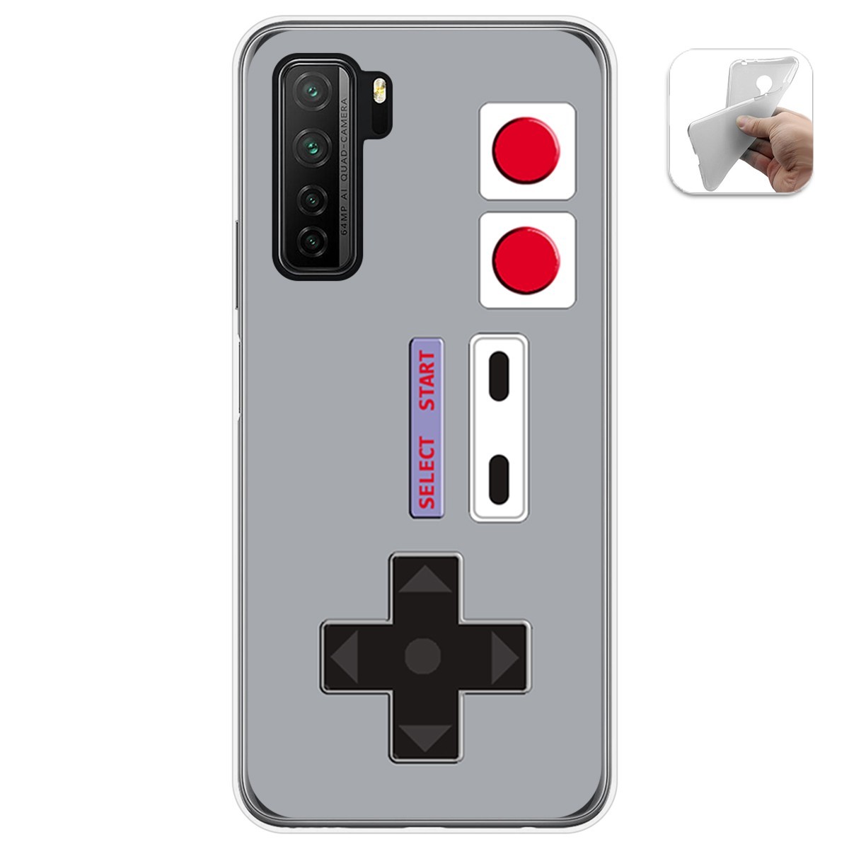 Funda Gel Tpu para  Huawei P40 Lite 5G diseño Consola Dibujos