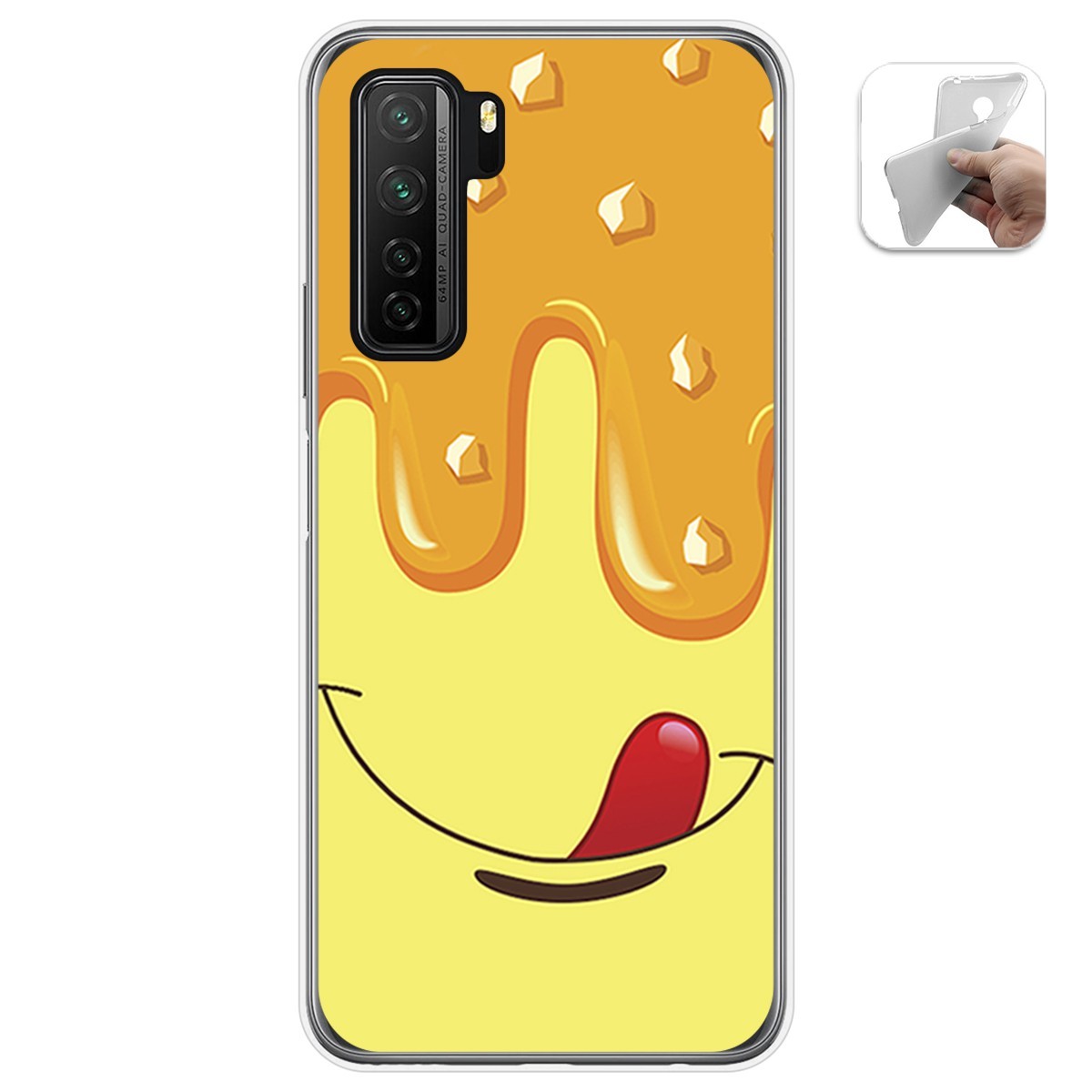 Funda Gel Tpu para  Huawei P40 Lite 5G diseño Helado Vainilla Dibujos