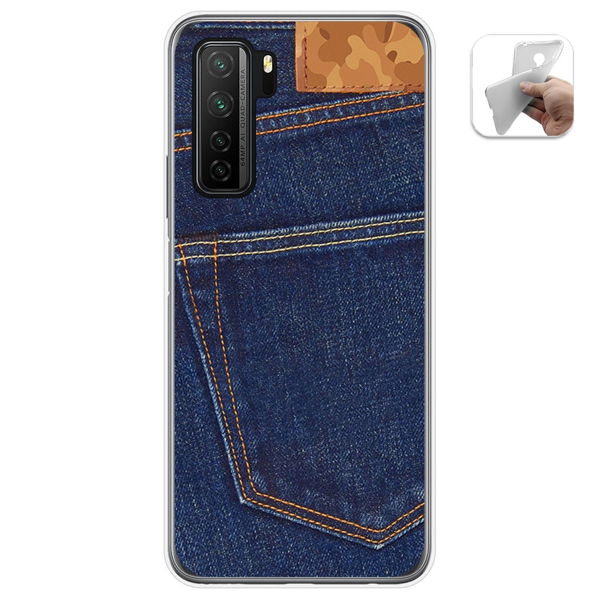 Funda Gel Tpu para  Huawei P40 Lite 5G diseño Vaquero Dibujos