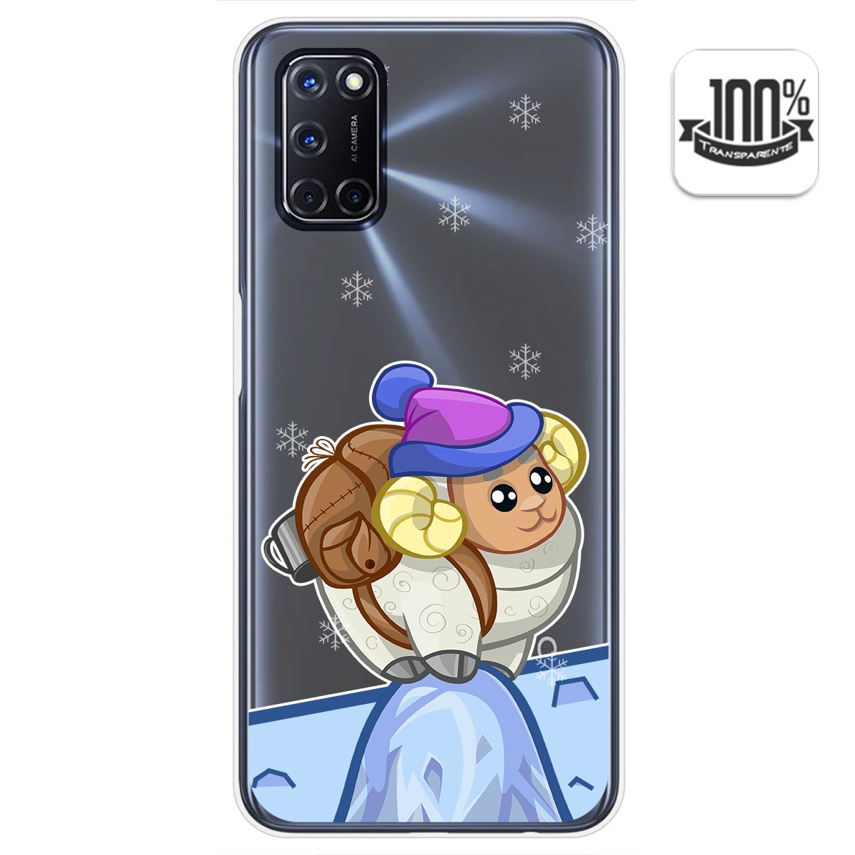 Funda Gel Transparente para Oppo A52 / Oppo A72 diseño Cabra Dibujos