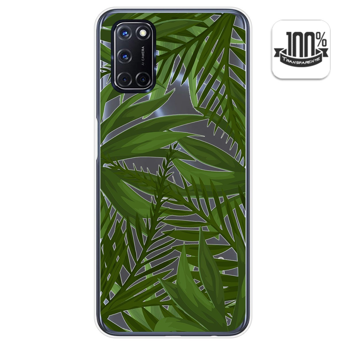 Funda Gel Transparente para Oppo A52 / Oppo A72 diseño Jungla Dibujos