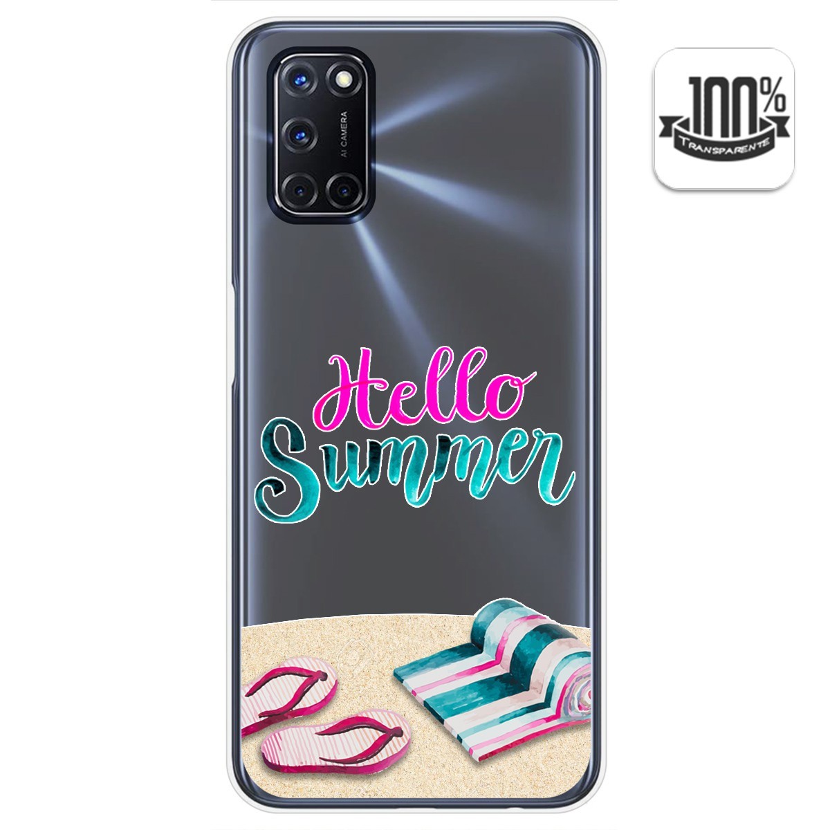 Funda Gel Transparente para Oppo A52 / Oppo A72 diseño Summer Dibujos