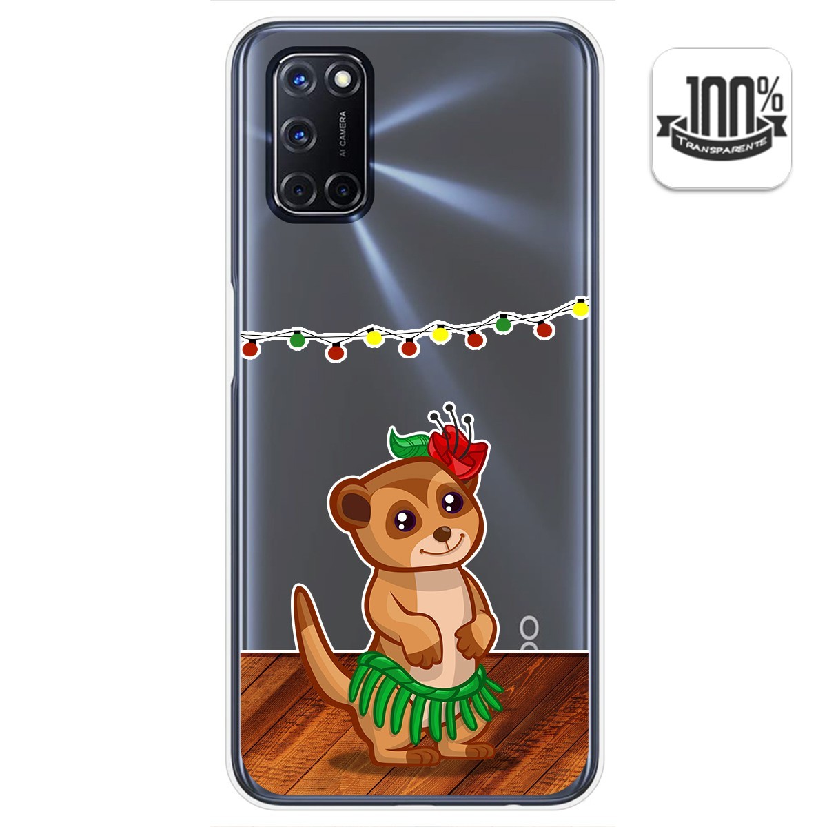 Funda Gel Transparente para Oppo A52 / Oppo A72 diseño Suricata Dibujos