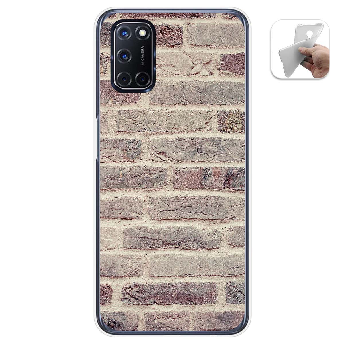 Funda Gel Tpu para Oppo A52 / Oppo A72 diseño Ladrillo 01 Dibujos